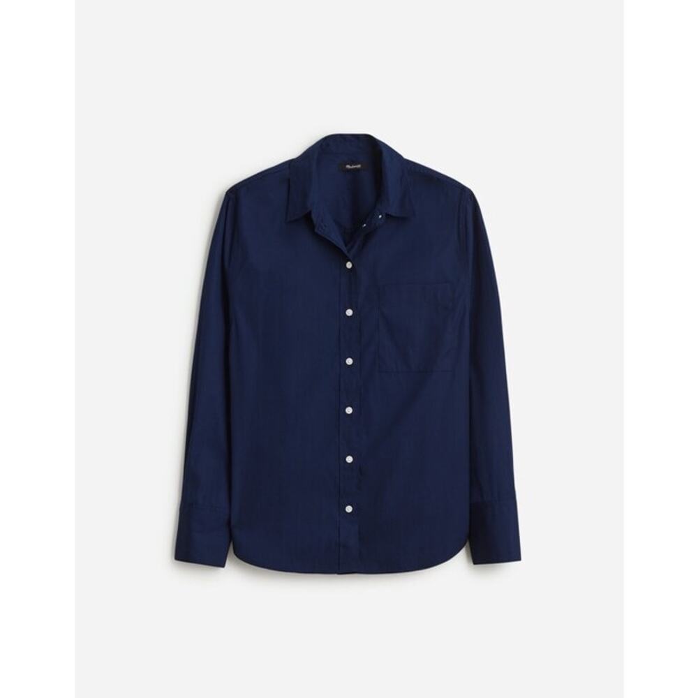 Madewell Relaxed Button-Up Shirt in Deep Cobalt Blue Size XXL - Picture 5 of 14